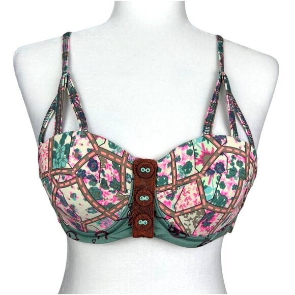 Maaji Smokey Perlino Bikini Top Size Small - Picture 2 of 10